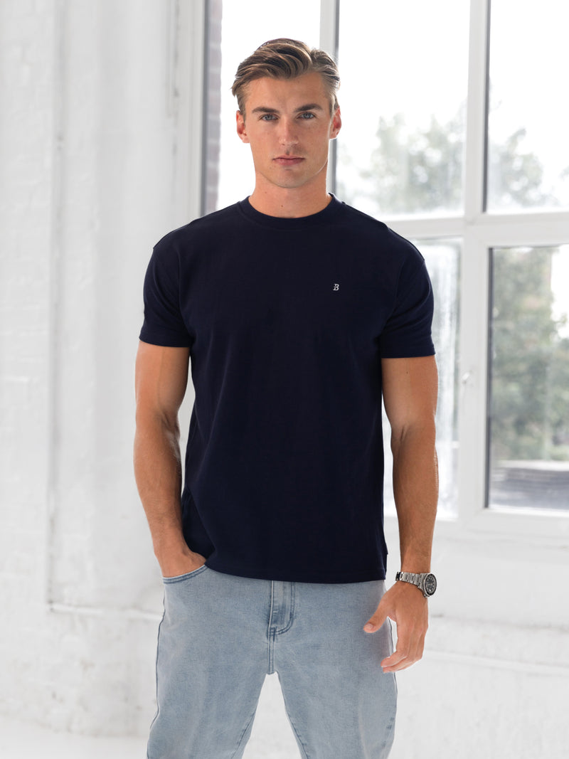 Conrad Relaxed Anchor T-Shirt - Helder Marine