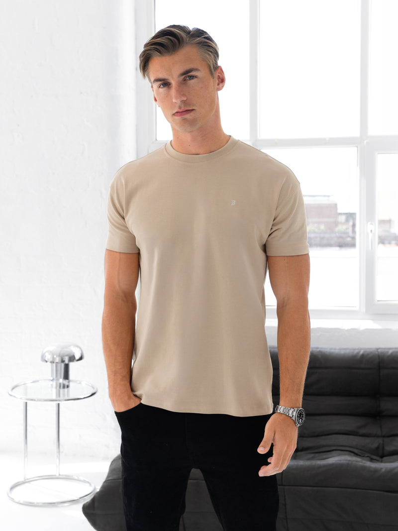 Conrad Relaxed Anchor T-Shirt - Sanfte Bräune