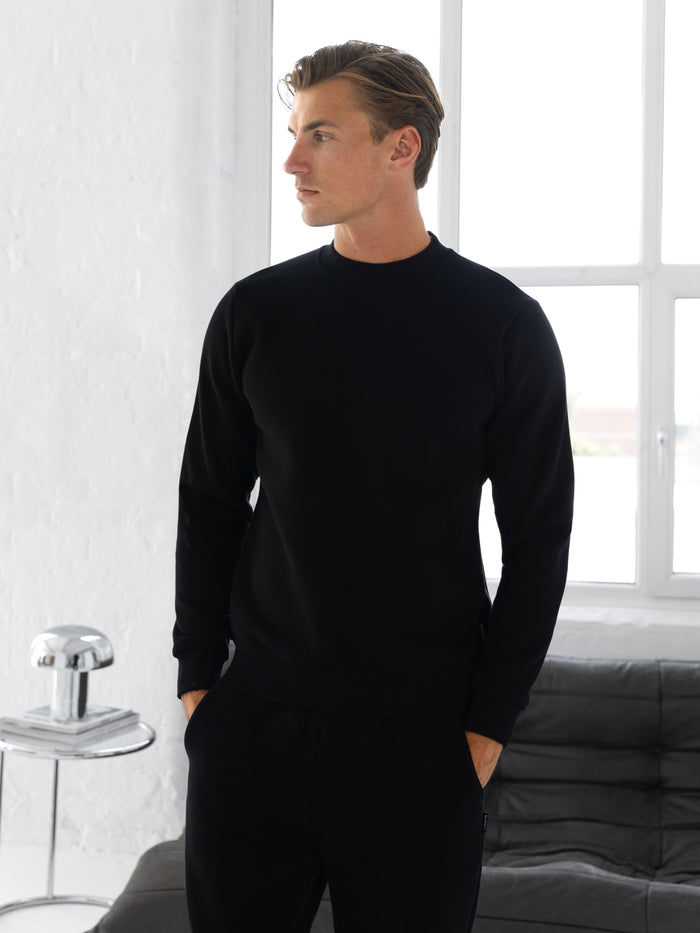 Blakely Basic Regular Fit Jumper - Zwart
