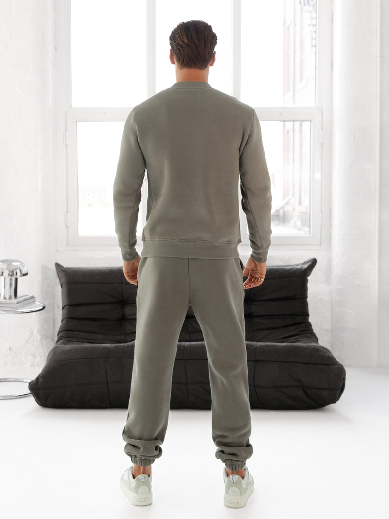 Blakely Basic Regular Fit Jumper - Safari Green
