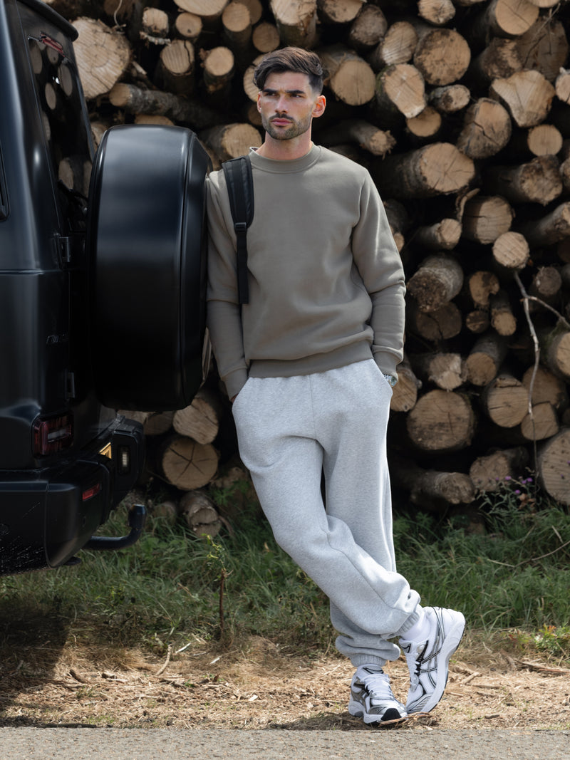 Blakely Basic Regular Fit Jumper - Safari Green
