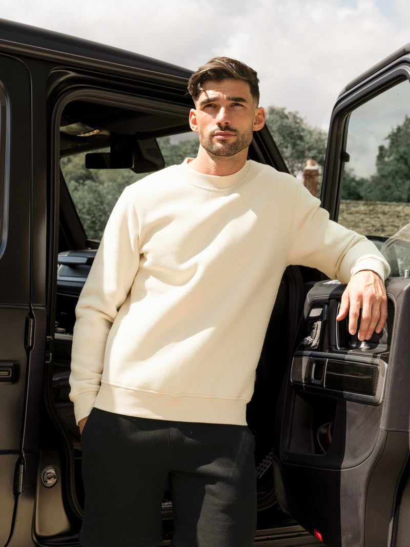 Blakely Basic Regular Fit Jumper - Bone