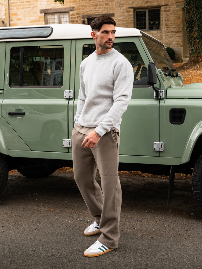Blakely Basic Regular Fit Jumper - Marl Grey