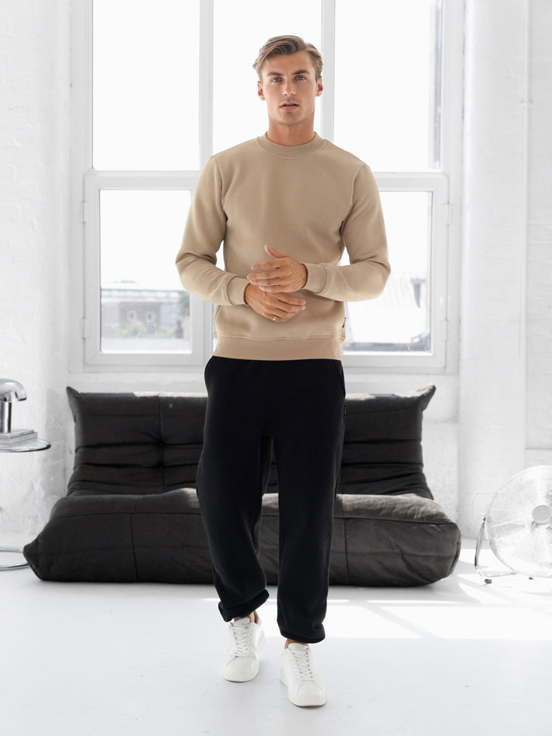 Blakely Basic Regular Fit Jumper - Light Tan