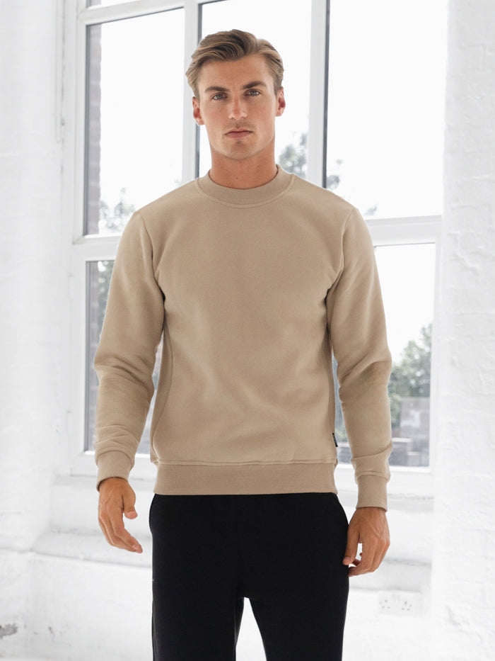 Blakely Basic Regular Fit Jumper - Lichtbruin