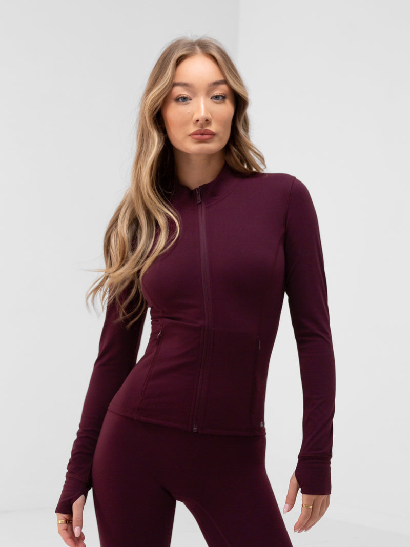 Apex Pro Full Zip Jacket - Deep Burgundy