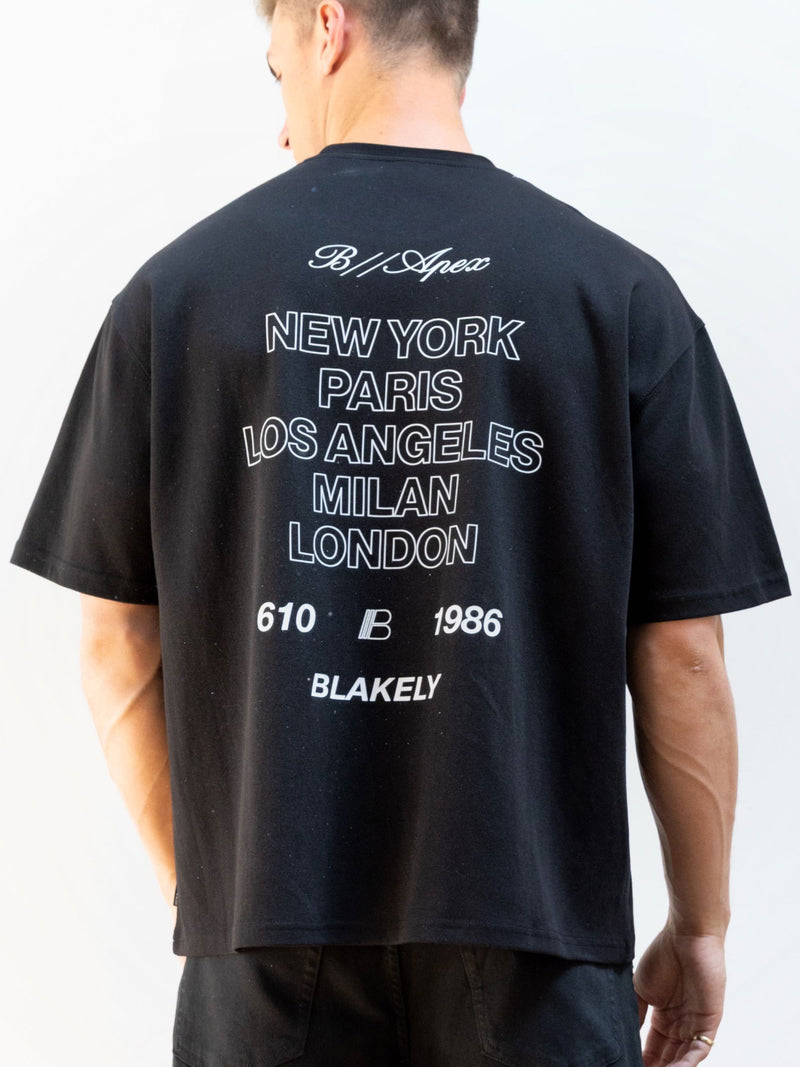 Apex City Relaxed T-Shirt - Schwarz