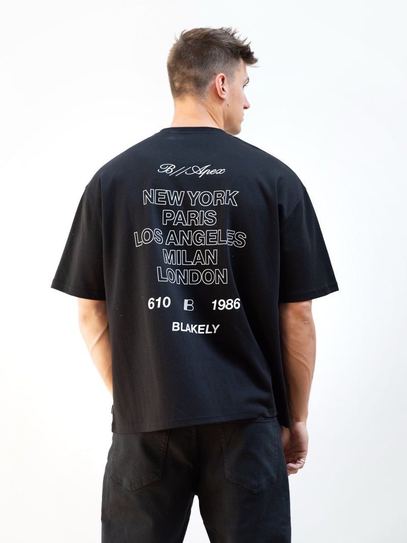 Apex City Relaxed T-Shirt - Schwarz