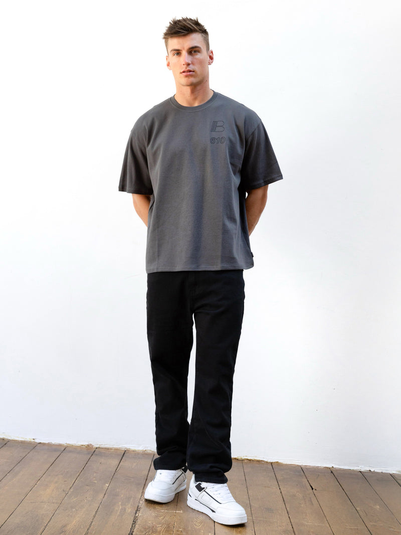 Apex City Relaxed T-Shirt - Holzkohle