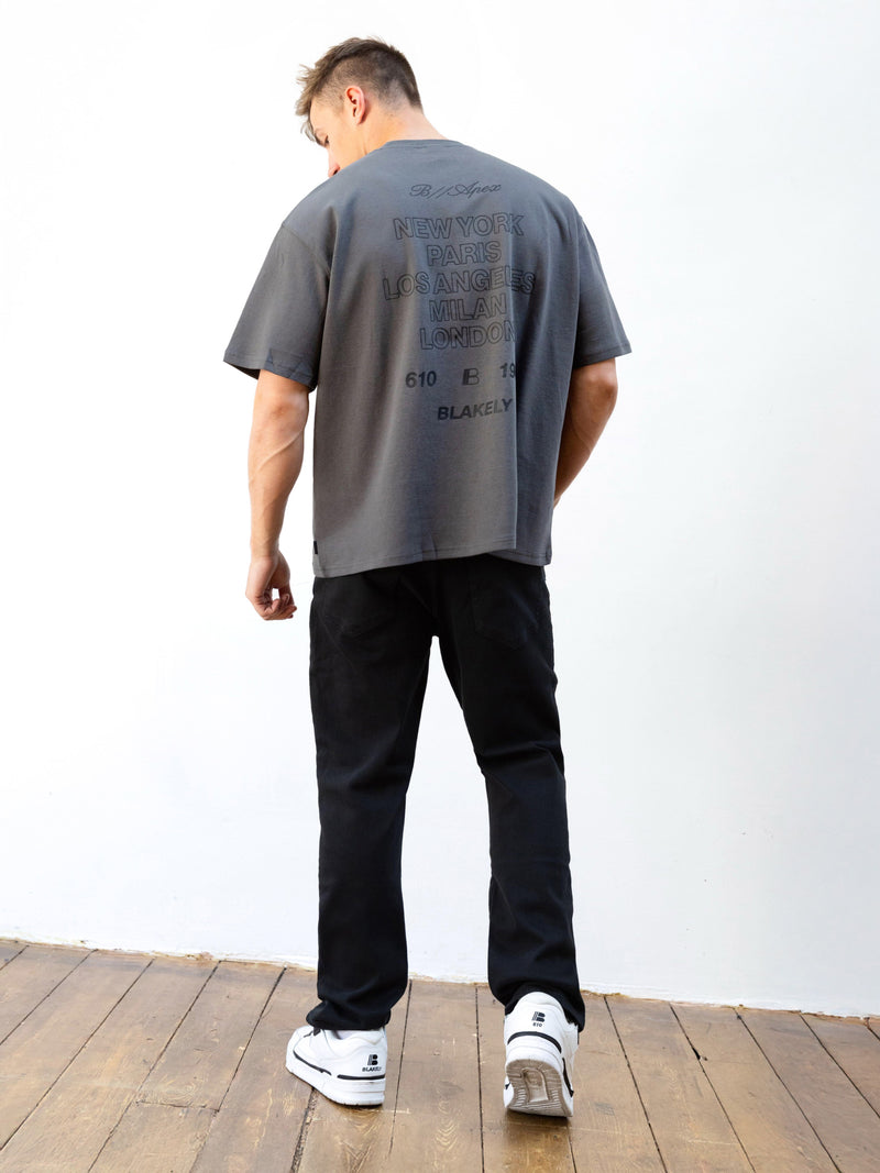 Apex City Relaxed T-Shirt - Holzkohle