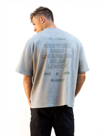 Apex City Unfitted T-Shirt - Marl Grey