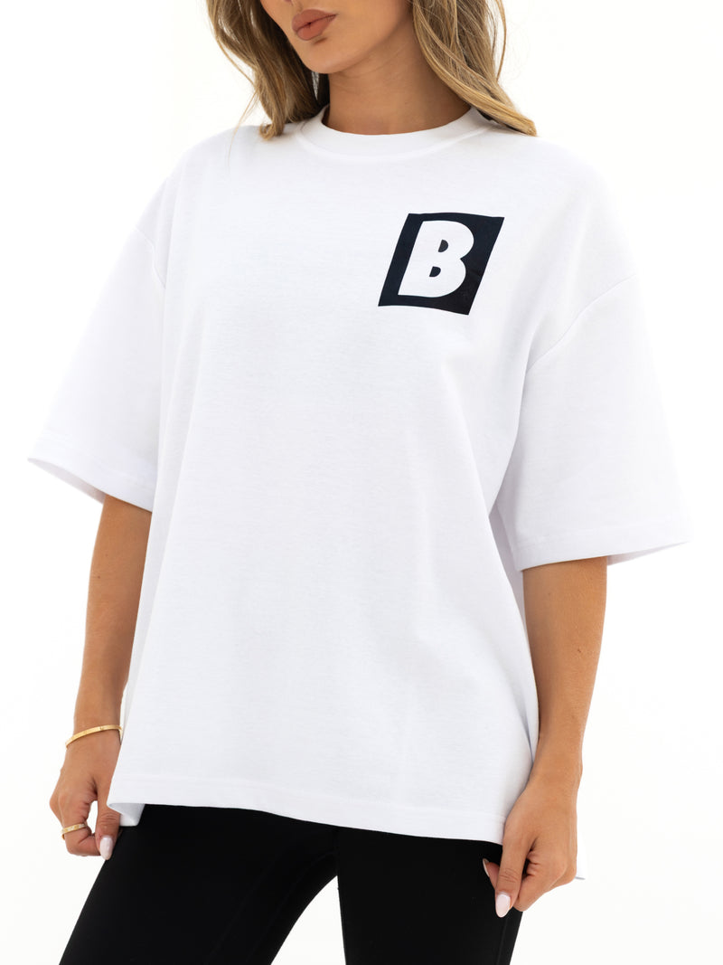 Offset Ultra Oversized T-Shirt - Strahlendes Weiß