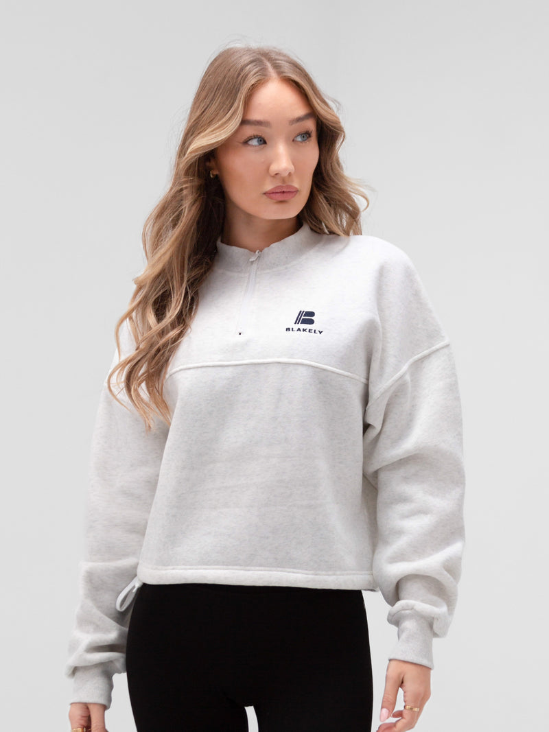 Apex Pro 1/4 Zip Jumper - Marl White