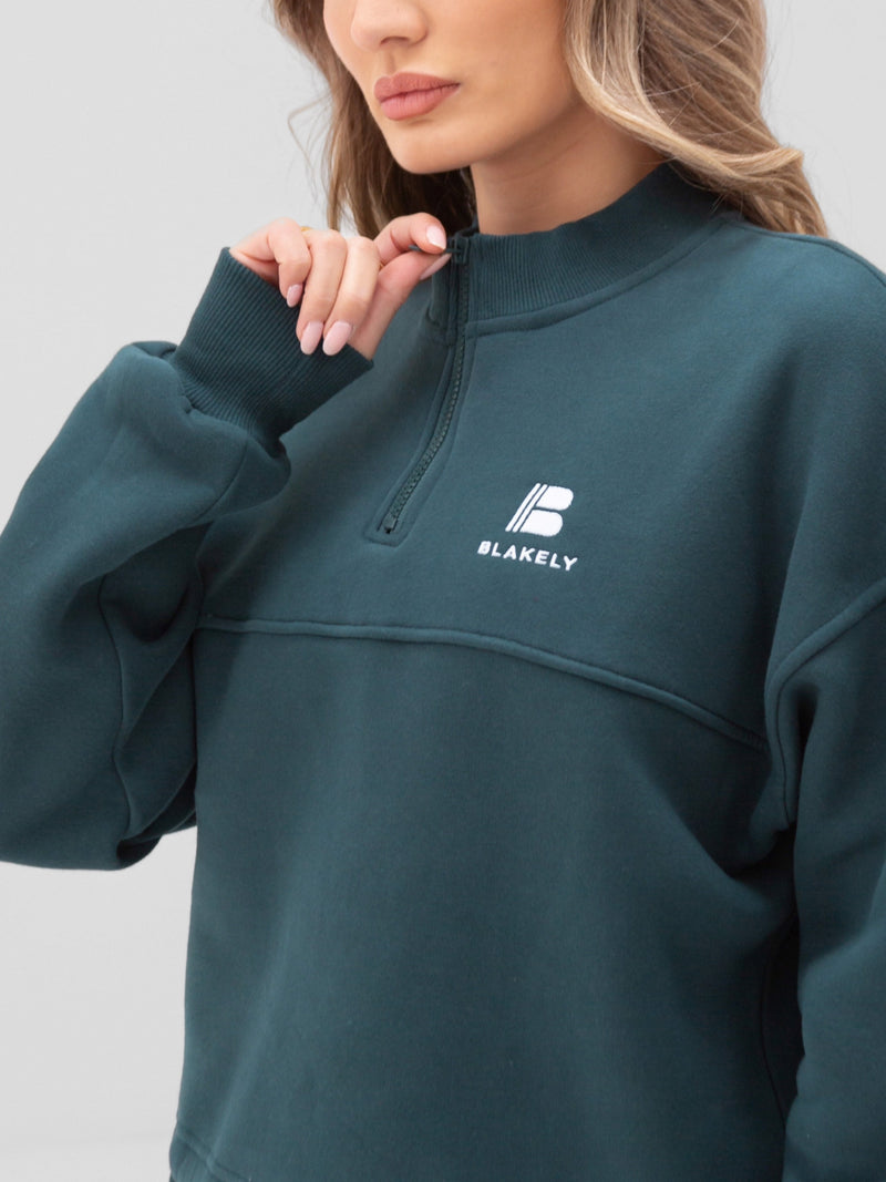 Apex Pro 1/4 Zip Jumper - Teal Green