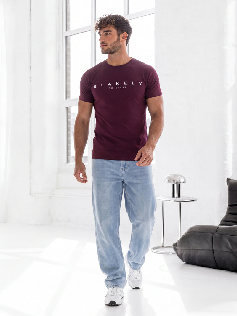 Colton T-Shirt - Bourgondië