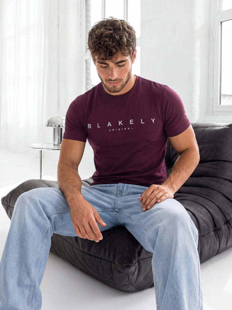 Colton T-Shirt - Bourgondië