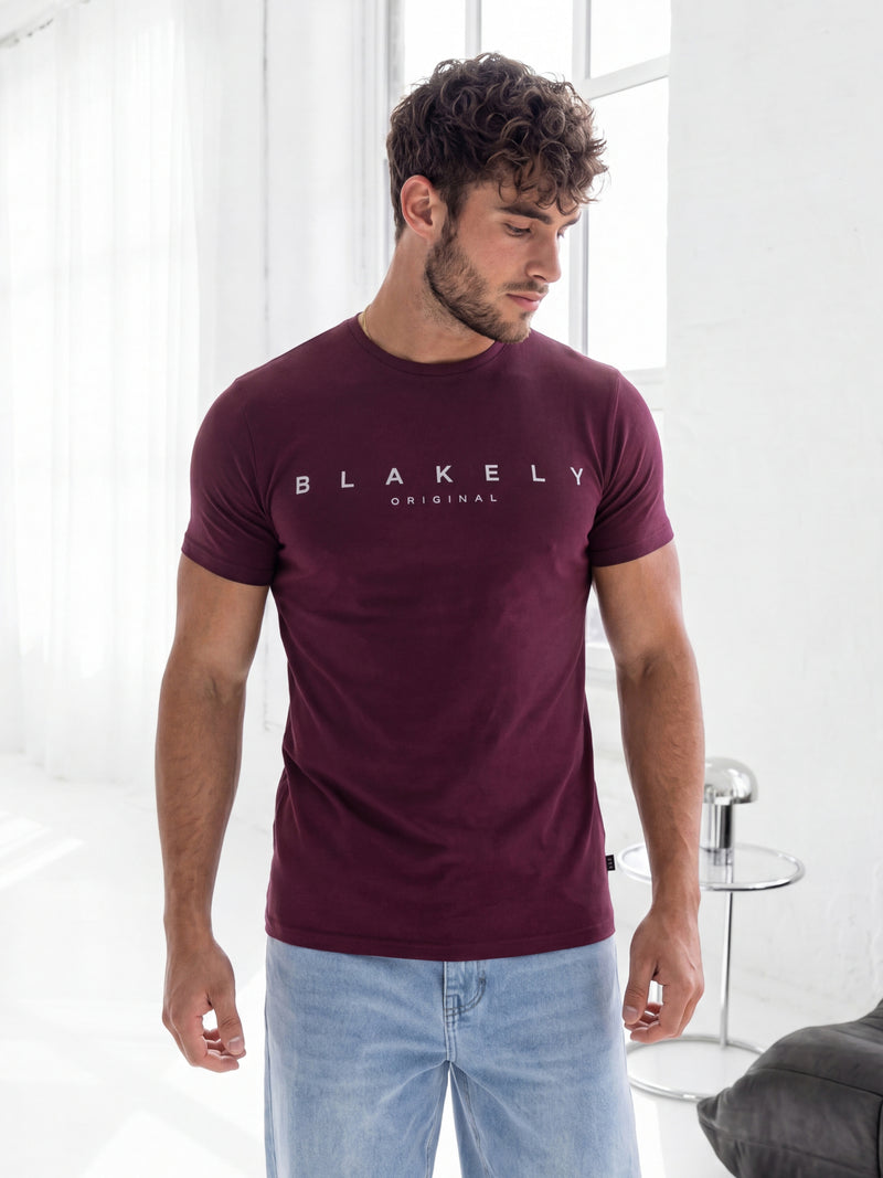 Colton T-Shirt - Bourgondië