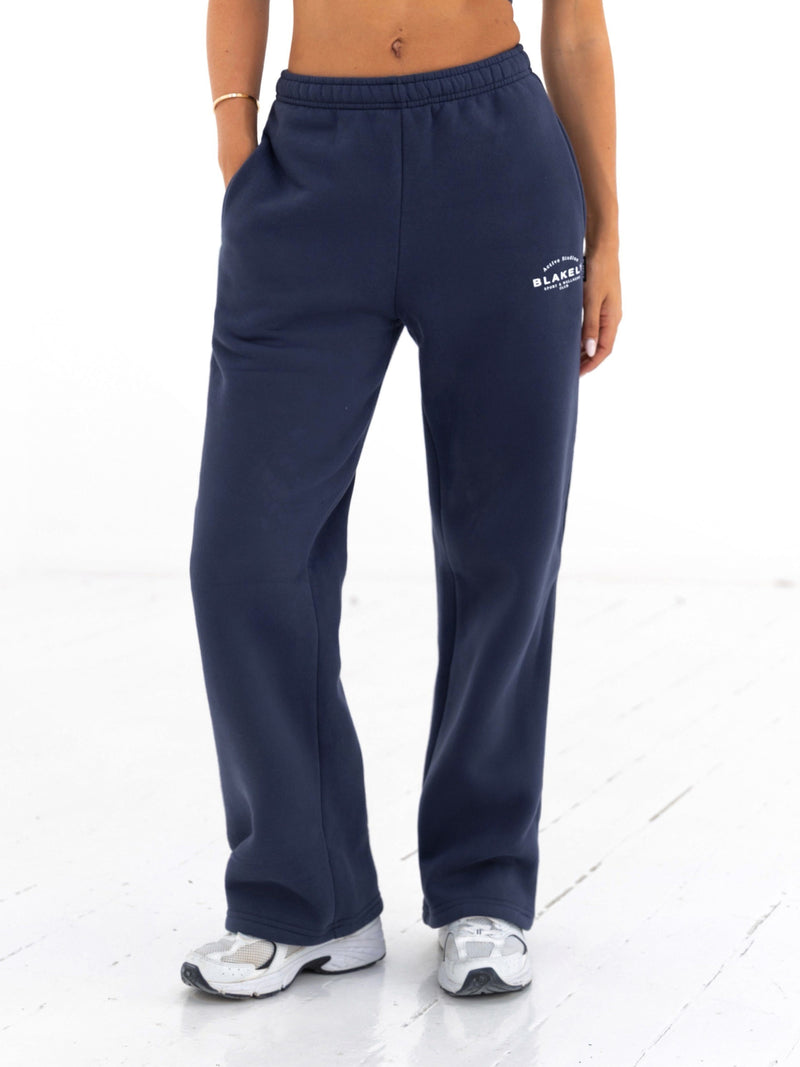 Active Studios Wide Leg Sweatpants - Echtes Marineblau