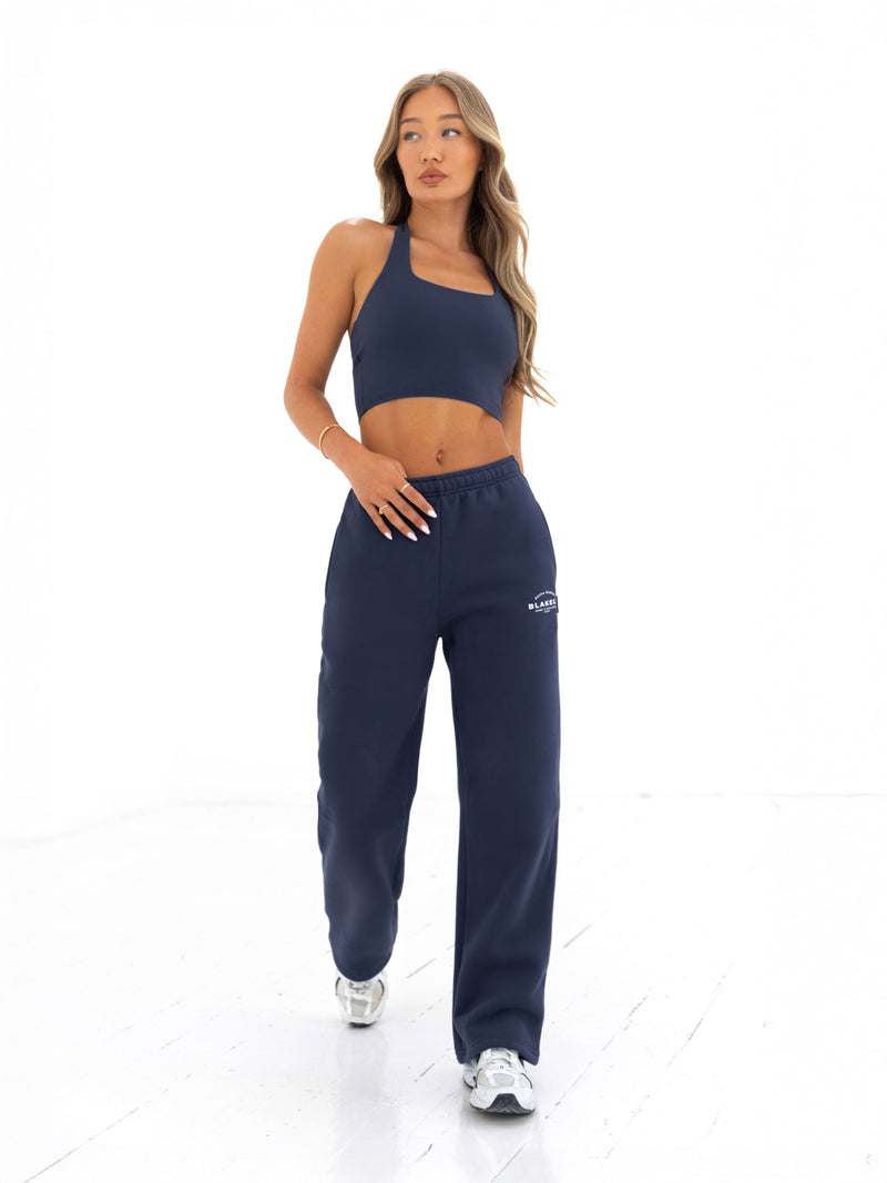 Active Studios Wide Leg Sweatpants - Echtes Marineblau