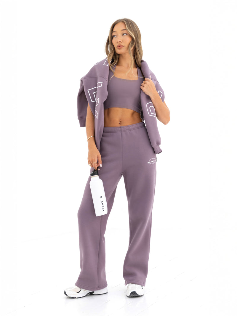 Active Studios Wide Leg Sweatpants - Traube