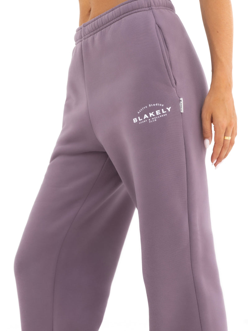 Active Studios Wide Leg Sweatpants - Traube
