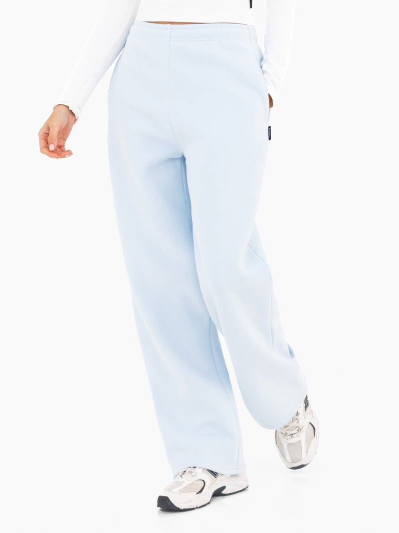 Isabel Wide Leg Sweatpants - Zartes Blau