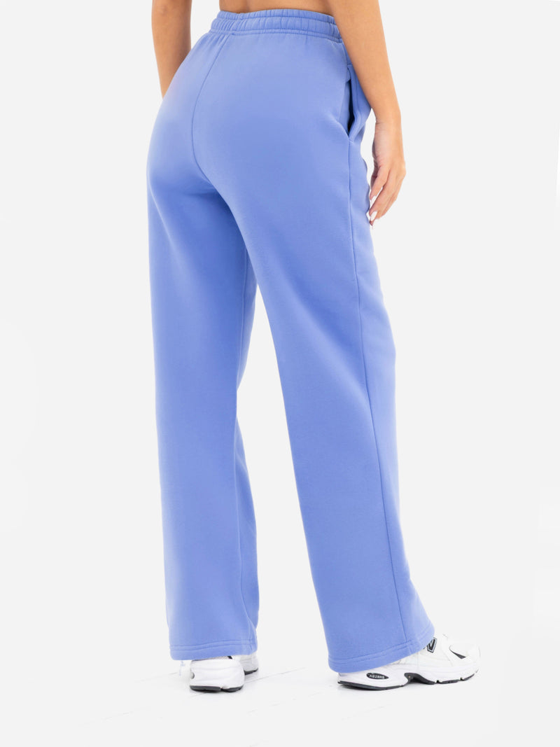 Isabel Wide Leg Sweatpants - Cornflower Blue