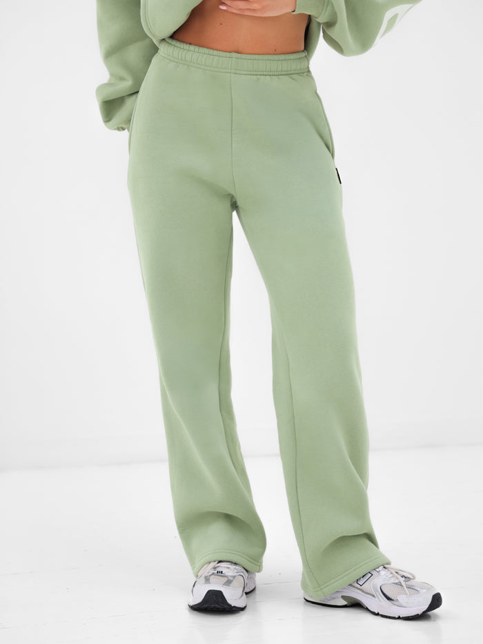 Isabel Wide Leg Sweatpants - Matchagroen
