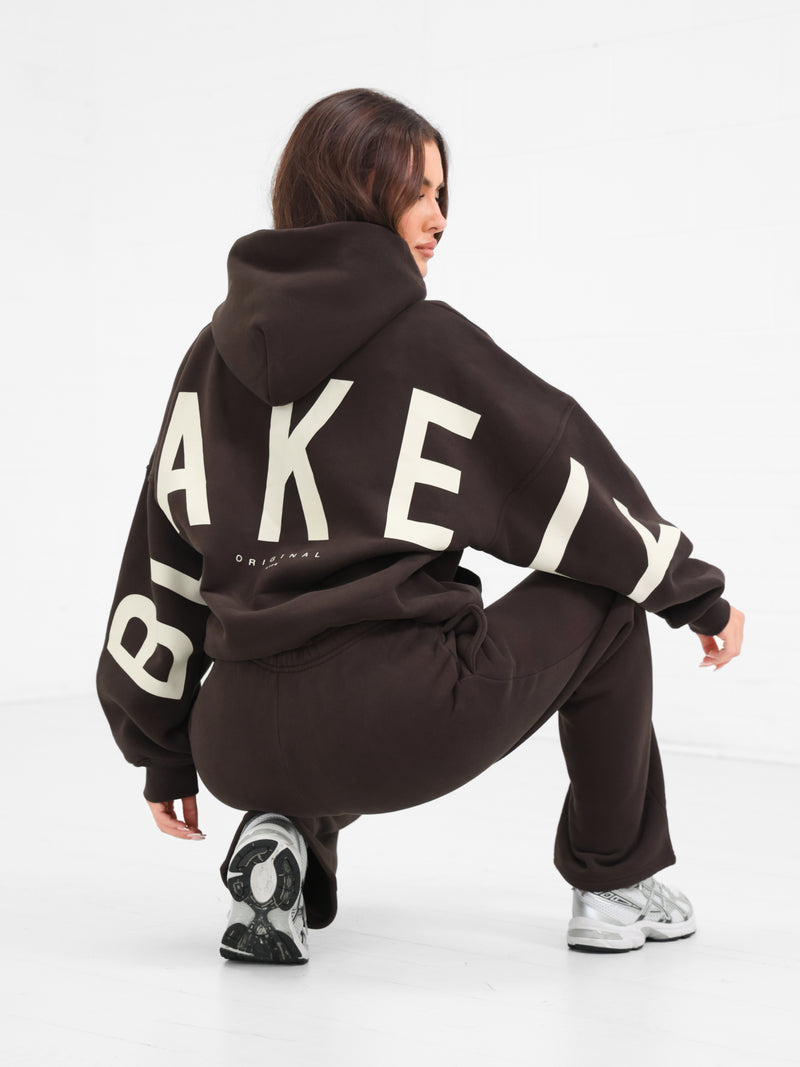 Isabel Wide Leg Sweatpants - Moka