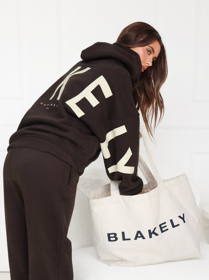 Isabel Wide Leg Sweatpants - Moka