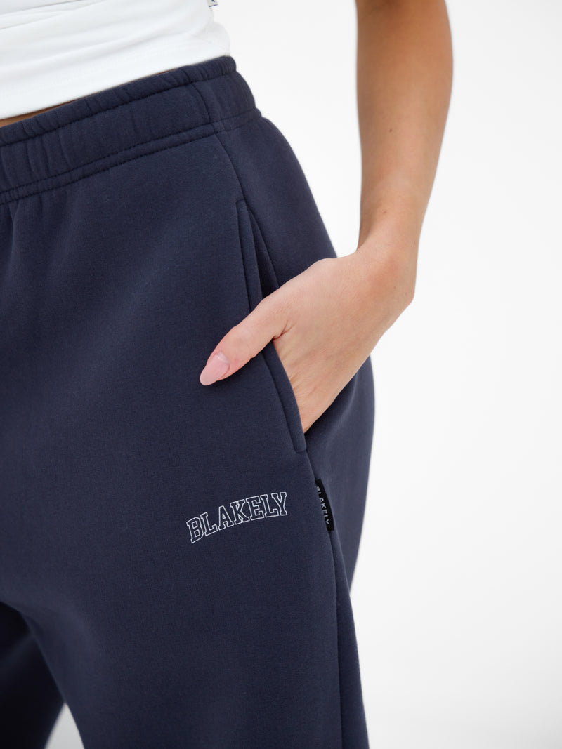 Outline Heritage Wide Leg Sweatpants - Echtes Marineblau
