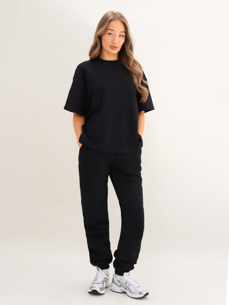 Isabel Cuffed Sweatpants - Zwart