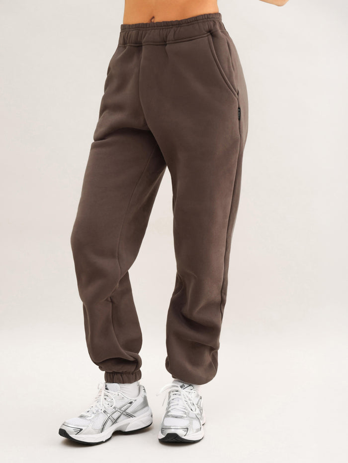 Isabel Cuffed Sweatpants - Kakaobraun