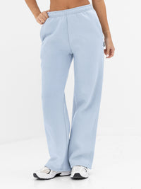 Isabel Wide Leg Sweatpants - Powder Blue