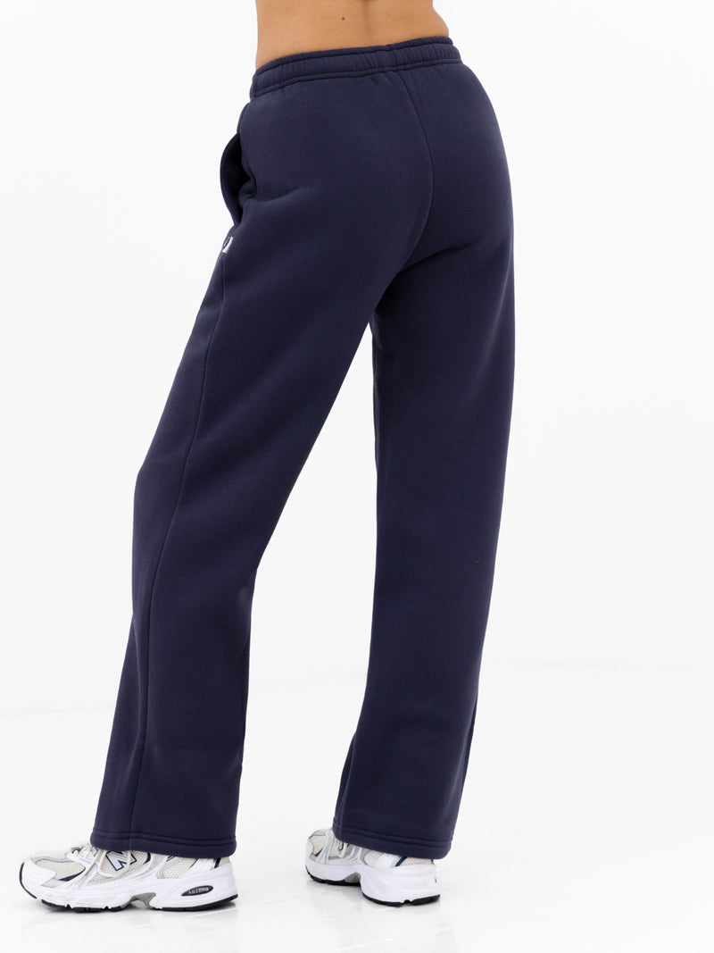 Esme Wide Leg Sweatpants - True Navy