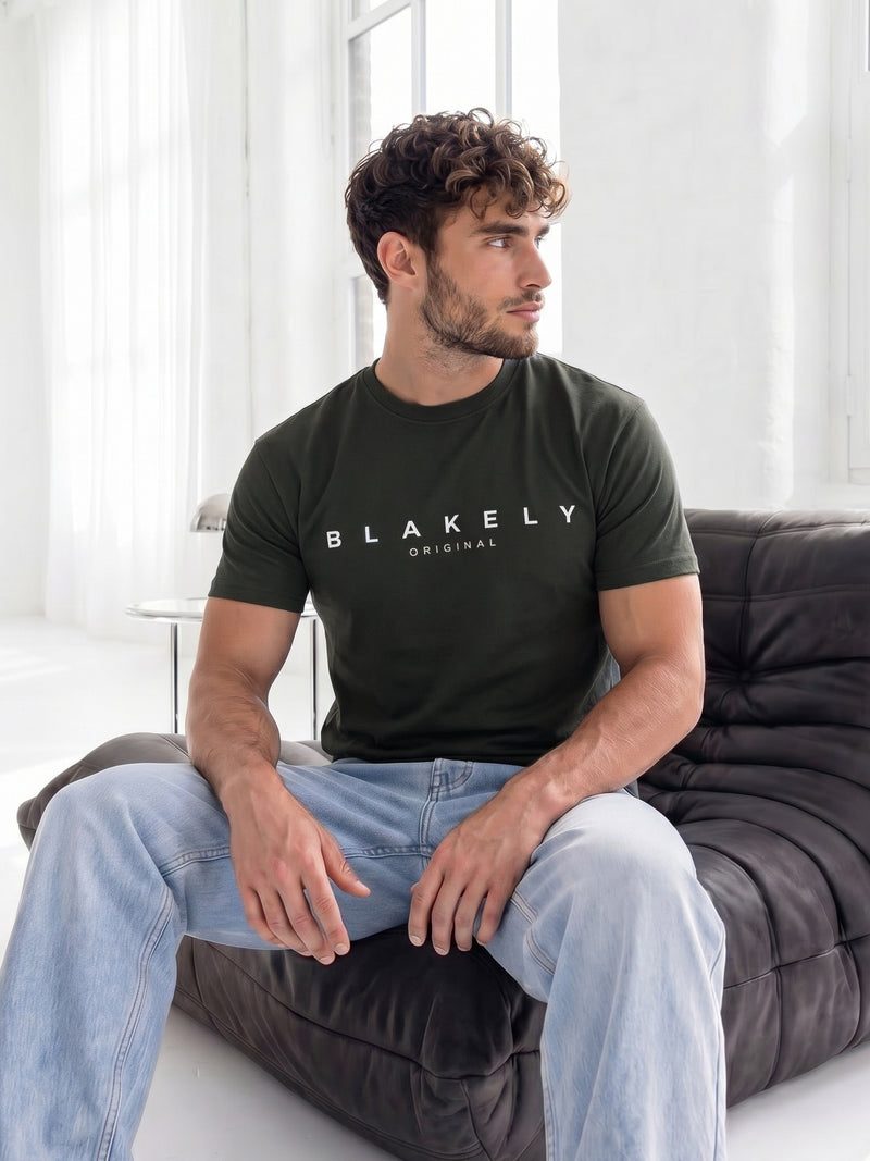 Bryon Relaxed T-shirt - Dennengroen