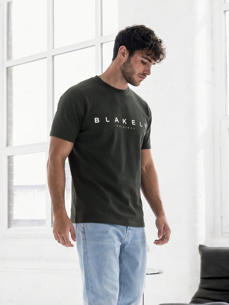Bryon Relaxed T-shirt - Dennengroen