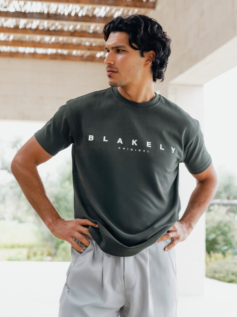 Bryon Relaxed T-shirt - Dennengroen