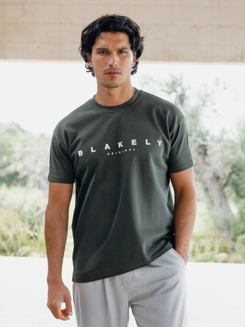 Bryon Relaxed T-shirt - Dennengroen