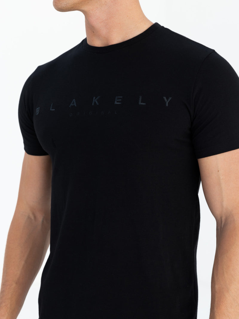 Tonal Torcross T-Shirt - Black