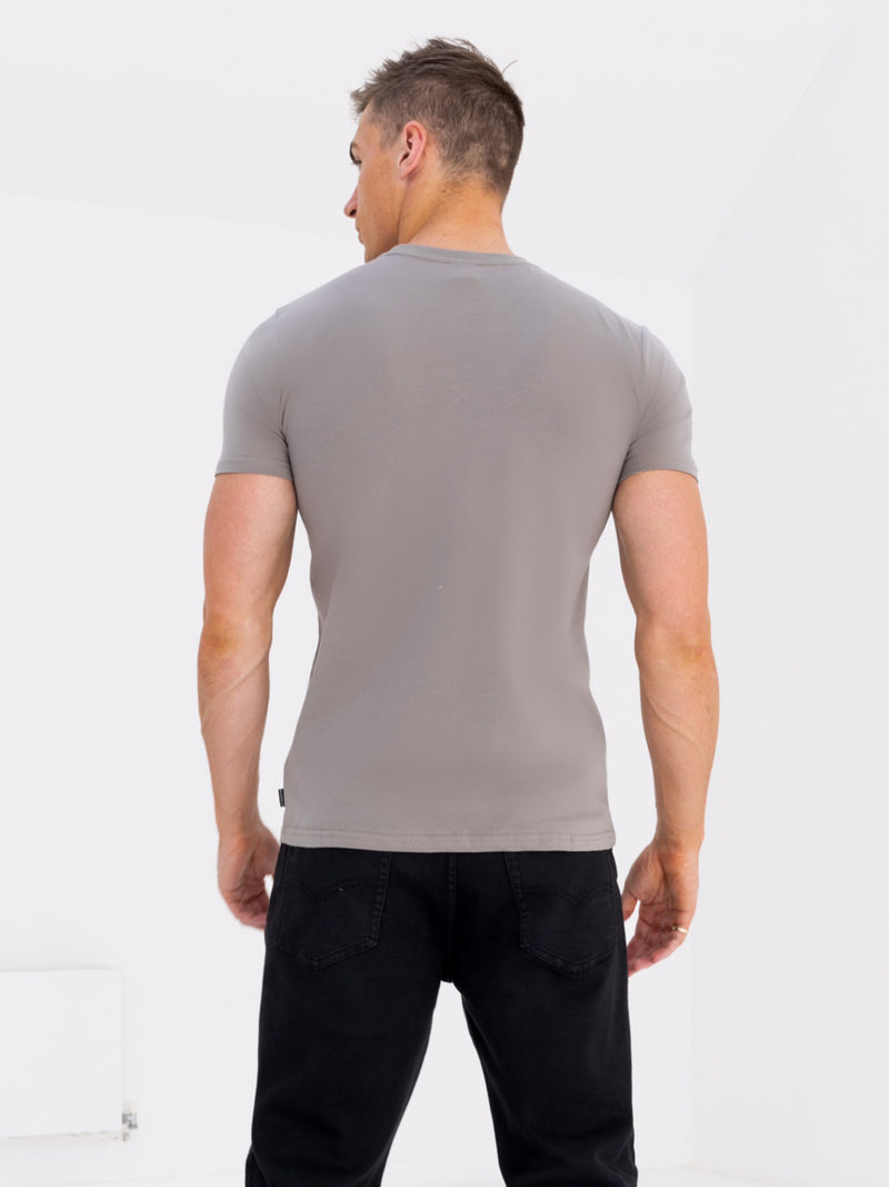 Tonal Huxon T-Shirt - Neutral Grey