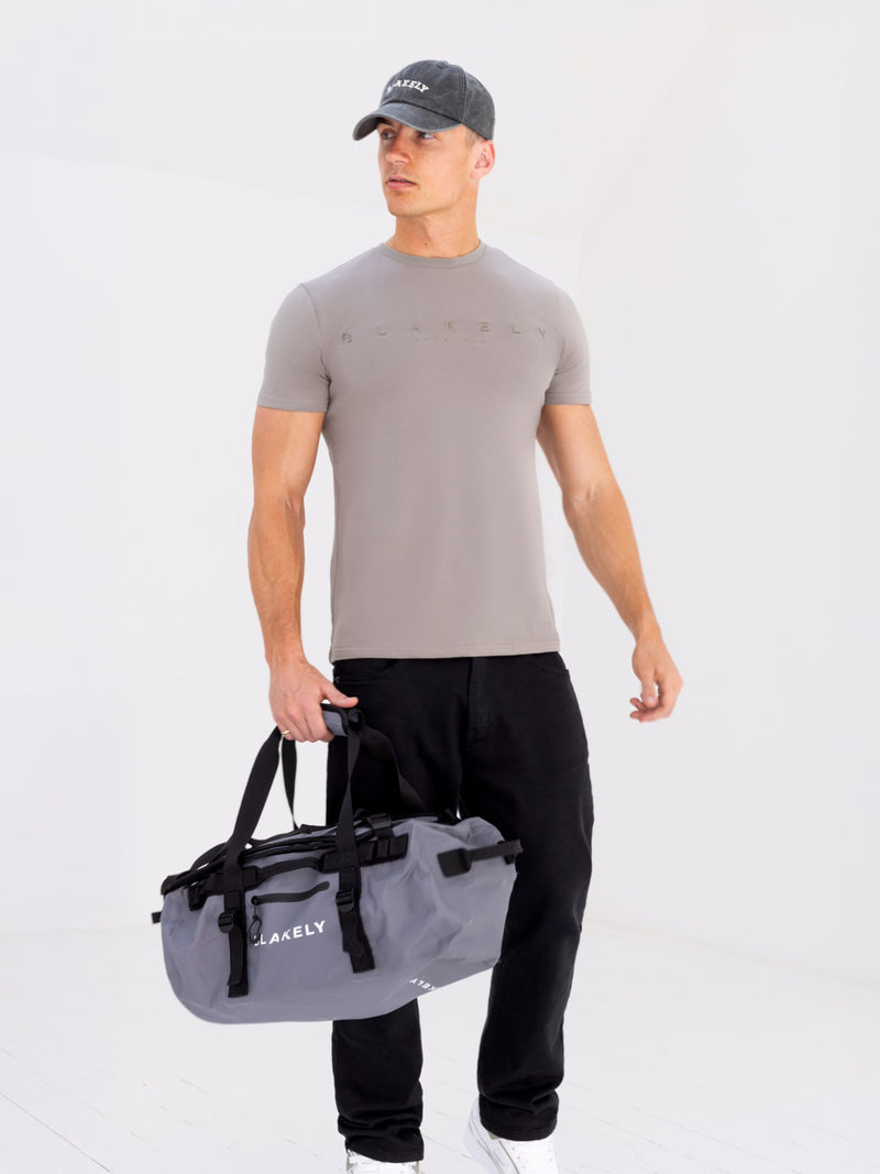 Tonal Huxon T-Shirt - Neutral Grey
