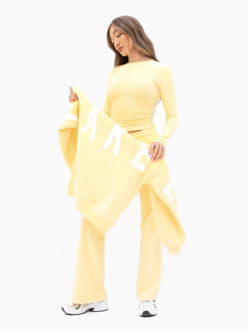 Lucia Long Sleeve Top - Butter Yellow