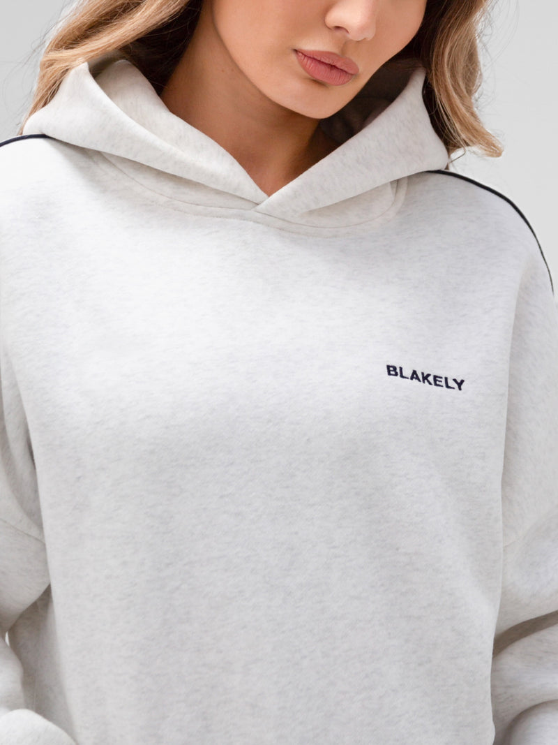 Apex Pro Oversized Hoodie - Marl White