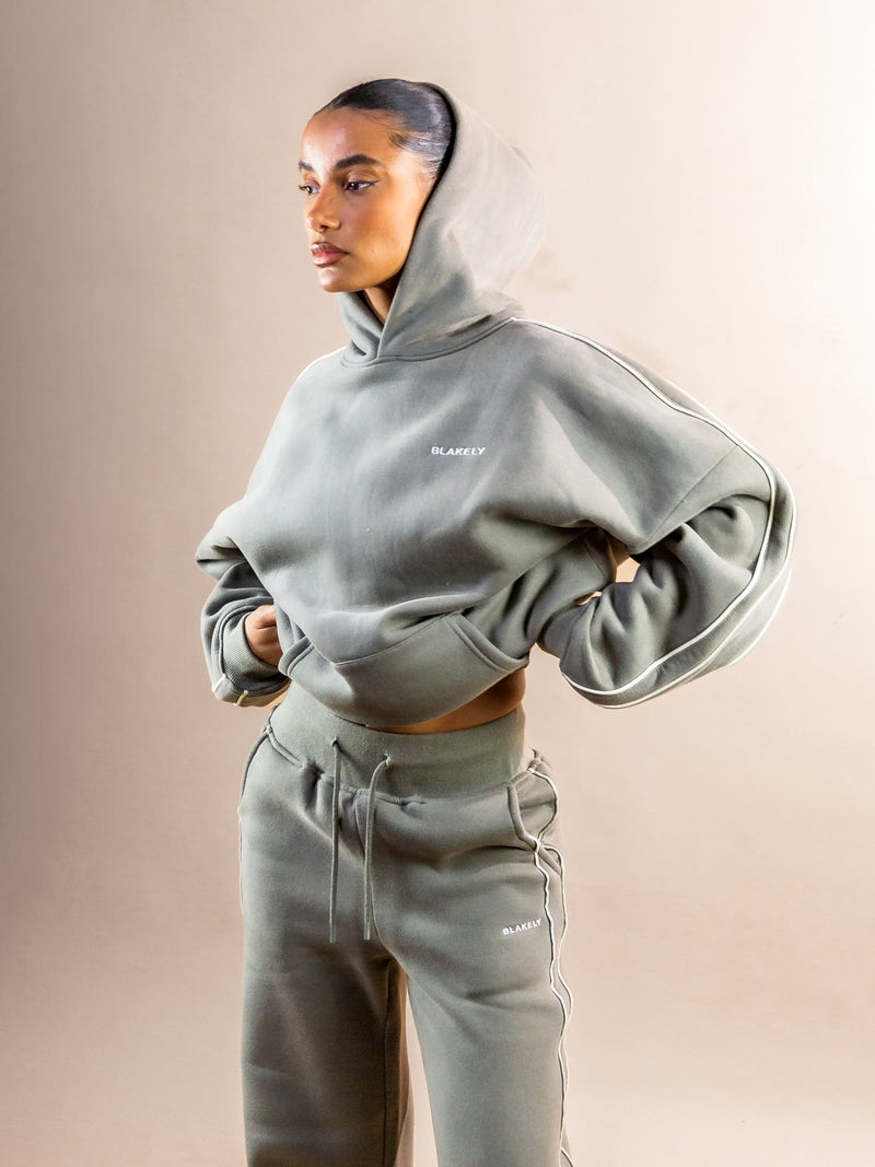 Apex Pro Übergroßer Hoodie - Safarigrün