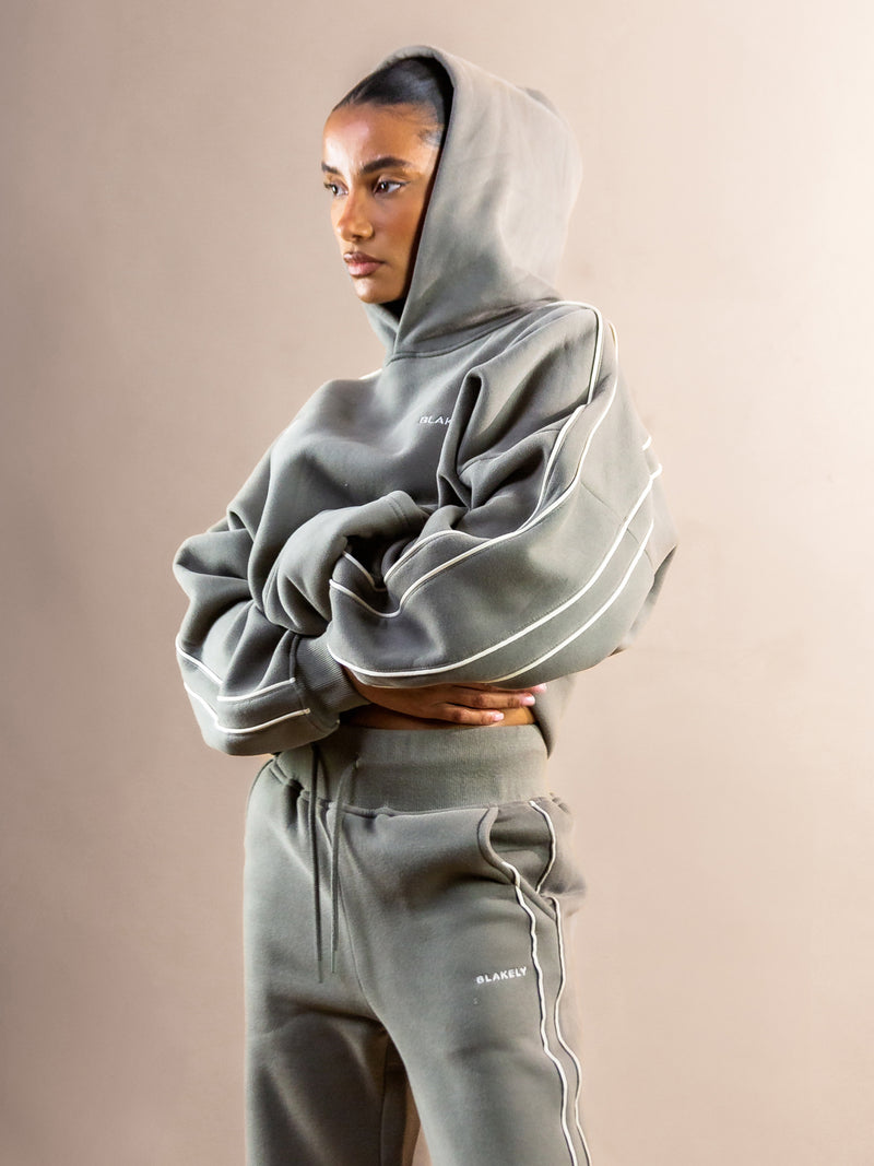 Apex Pro Übergroßer Hoodie - Safarigrün