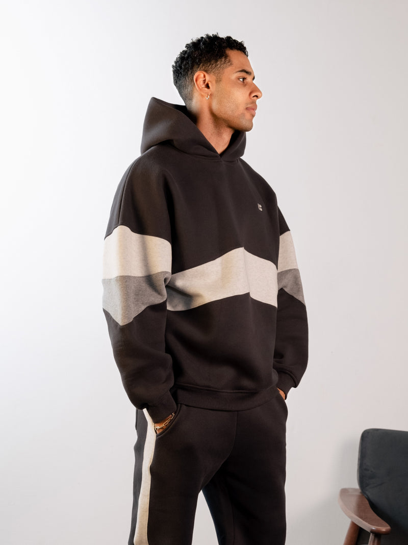 Panel Relaxed Hoodie - Graphite