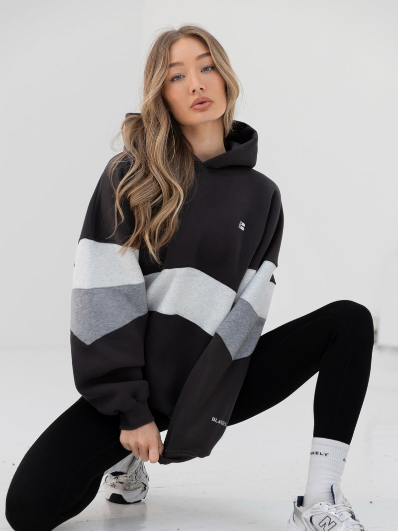 Panel Oversized Hoodie - Graphite