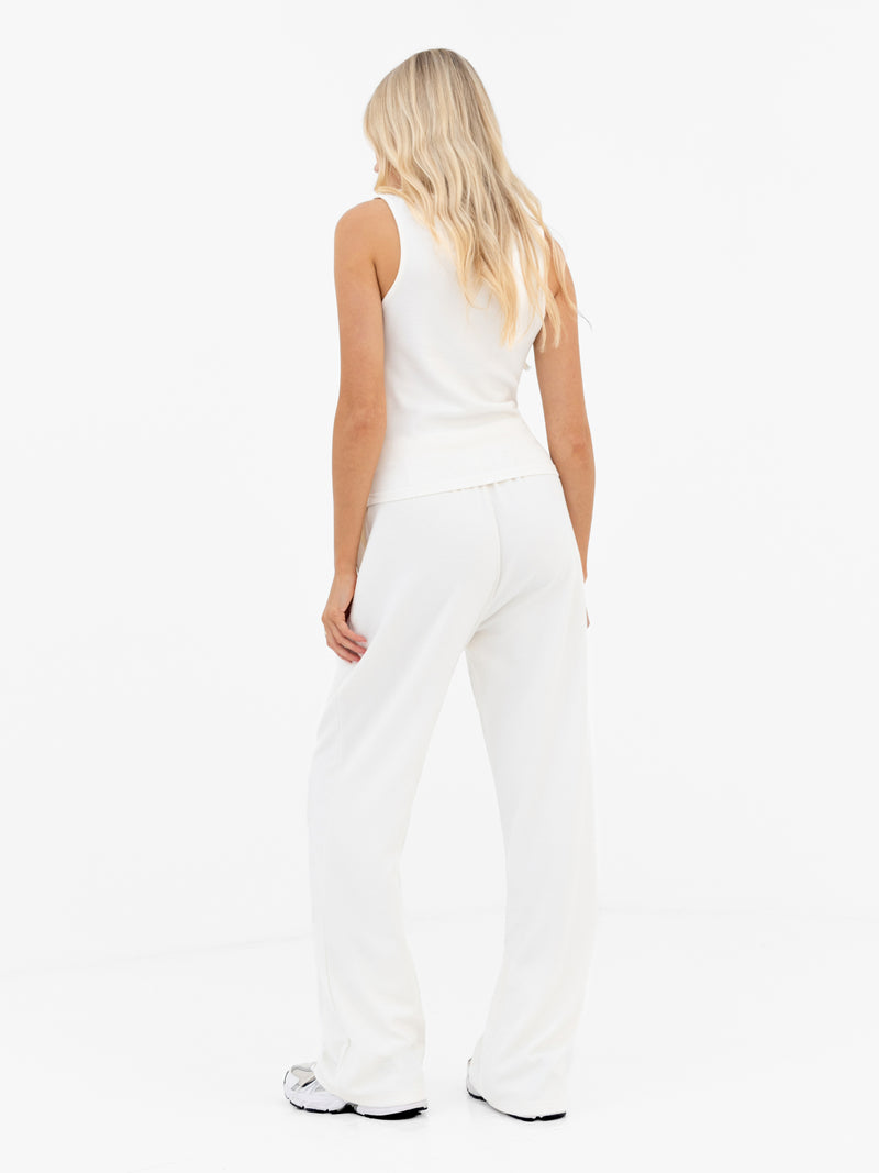 Soft Waffle Vest Top - Cremefarben