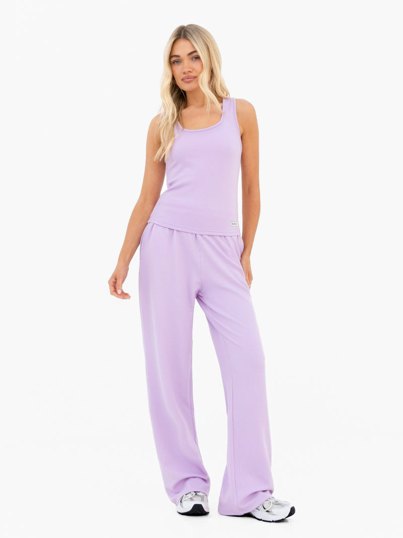 Soft Waffle Vest Top - Lila